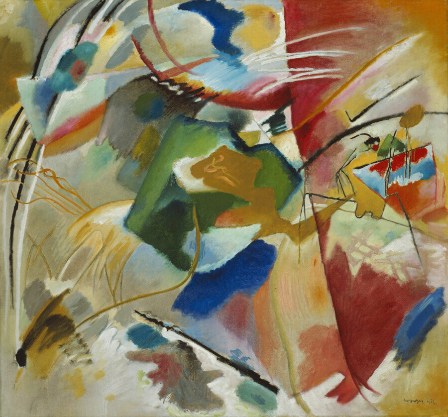 Painting with Green Center by Vasily Kandinsky, 1913